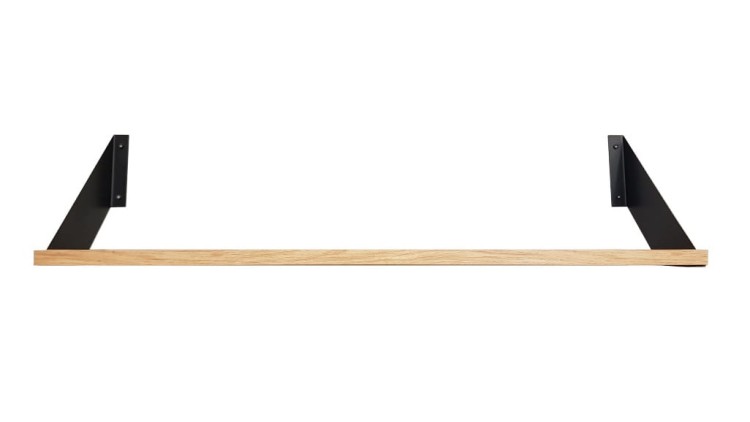 półka flat czarna