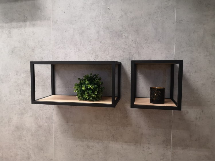 półki wiszące akwarium alu cube