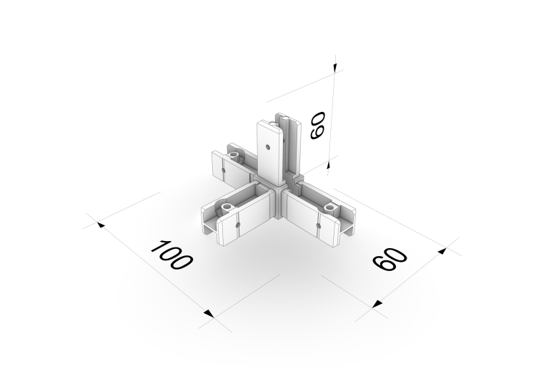 złączka do profilu 2x2 cm