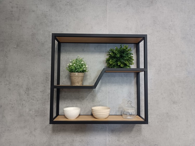 półka wisząca loft alu cube fala oryginalna