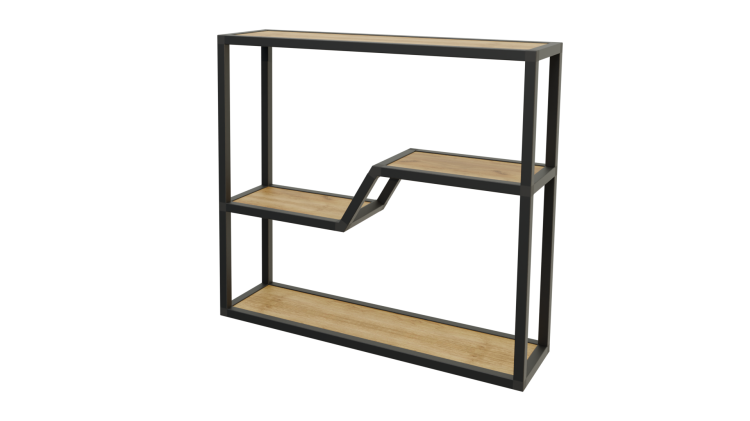 Półka Fala-1 700x200x650 alu cube
