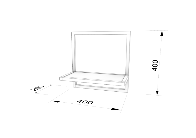 PÓŁKA ŚCIENNA LOFT W RAMIE INDUSTRIALNA 40x40-min.png