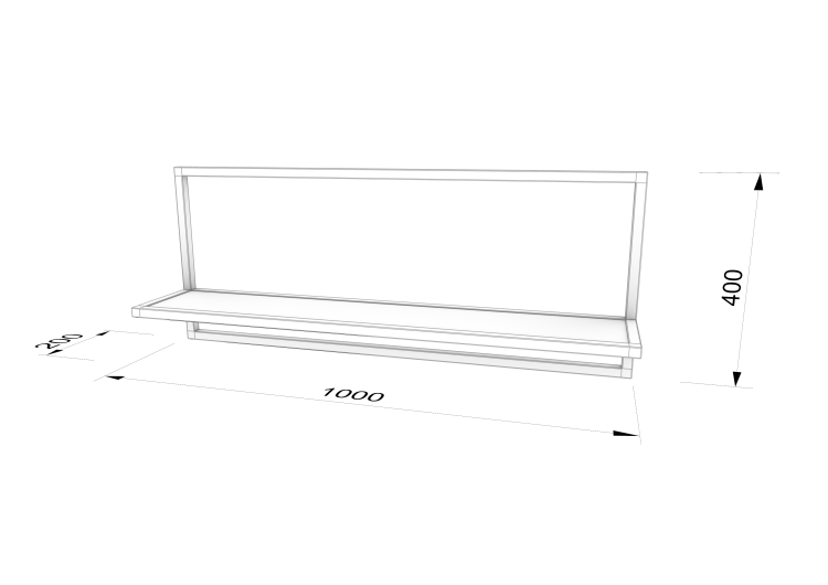 PÓŁKA ŚCIENNA LOFT W RAMIE INDUSTRIALNA 100x40-min.png