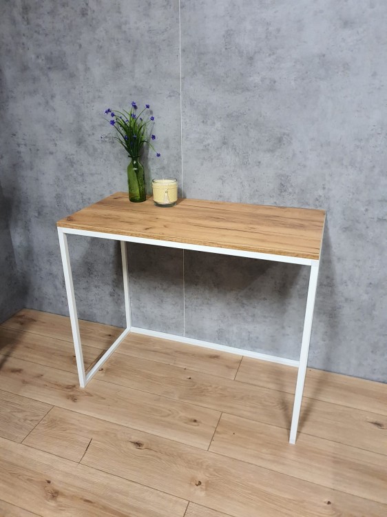 BIURKO LOFTOWE KONSOLA ALU CUBE