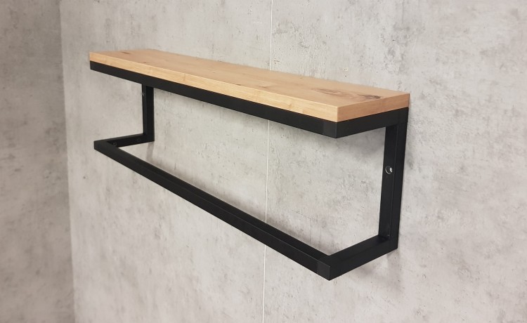 wieszak na ręczniki alu cube