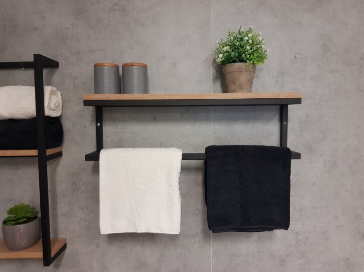 wieszak wiszący na ręczniki alu cube