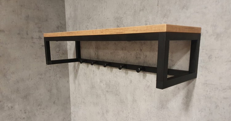 wieszak na ubrania loftowy klasik