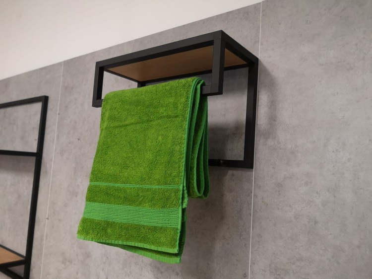 wieszak na ręczniki loftowy Alu Cube