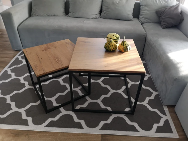 stoliki wsuwane do salonu loft alu cube