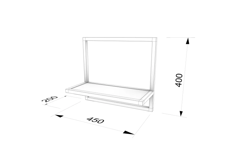 PÓŁKA ŚCIENNA LOFT W RAMIE INDUSTRIALNA 45x40-min.png