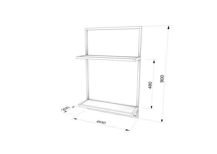 PÓŁKA ŚCIENNA LOFT W RAMIE INDUSTRIALNA 60x90-min.png