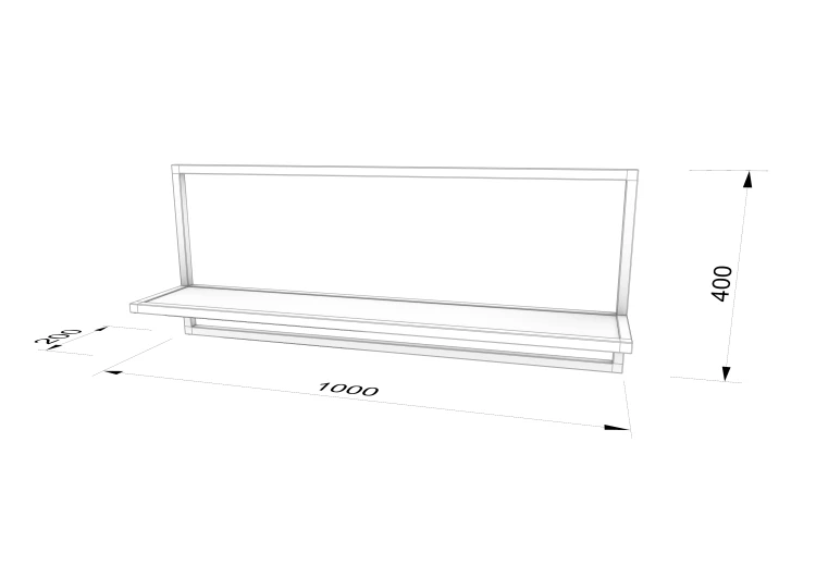 PÓŁKA ŚCIENNA LOFT W RAMIE INDUSTRIALNA 100x40-min.png