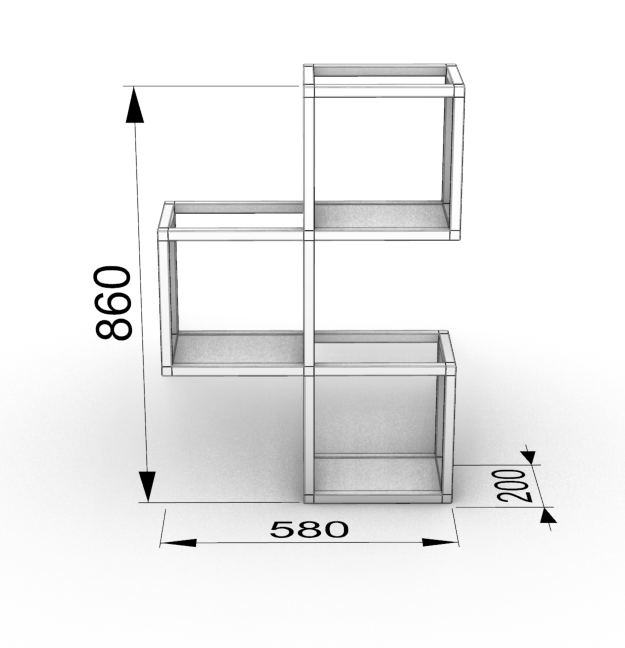 Pólka Cube Trio-3 Otwarta 860x200x580 (2).png